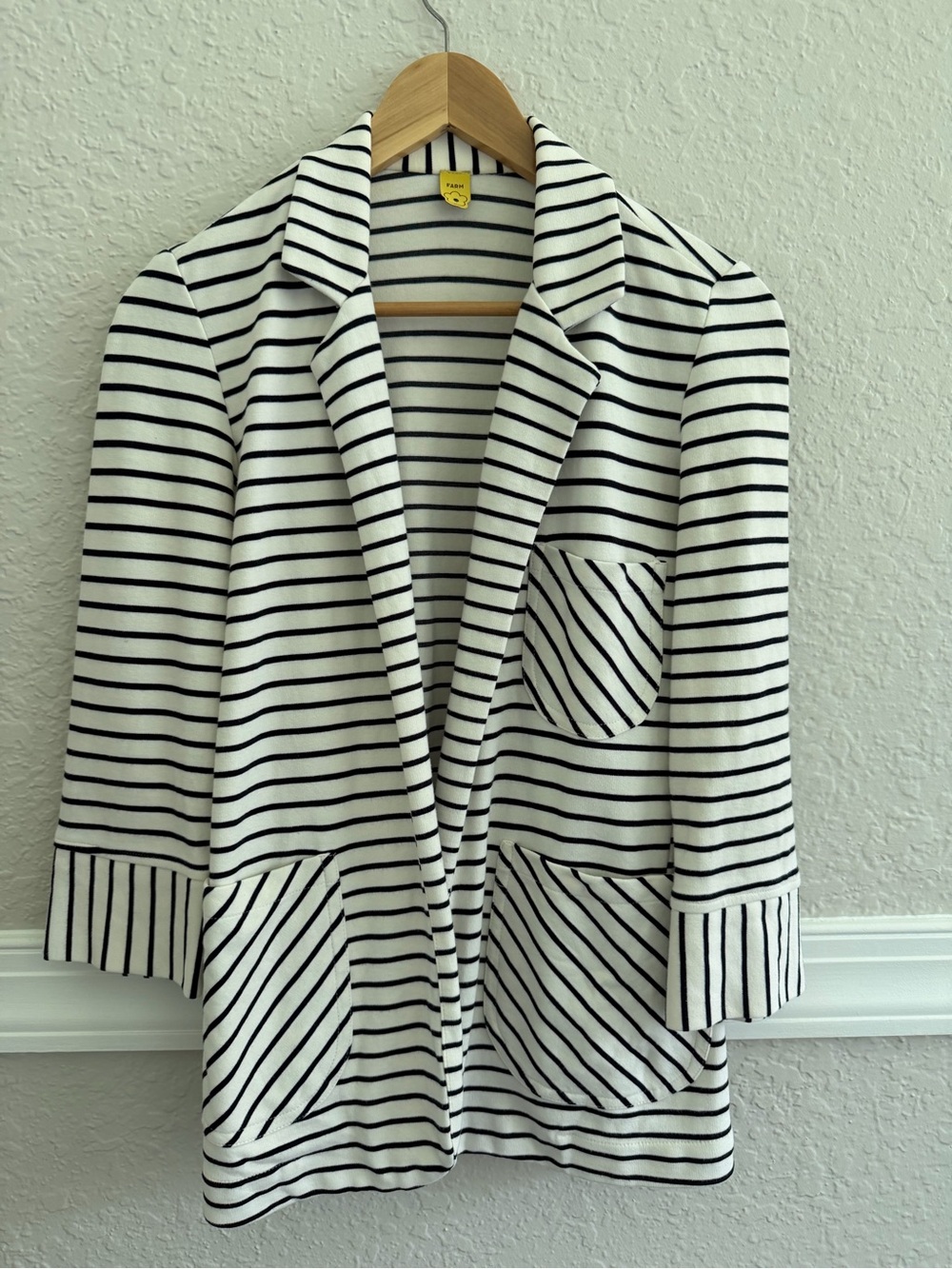 FARM Rio Brazil Striped Stretch Women Blazer Jacket - Size: S